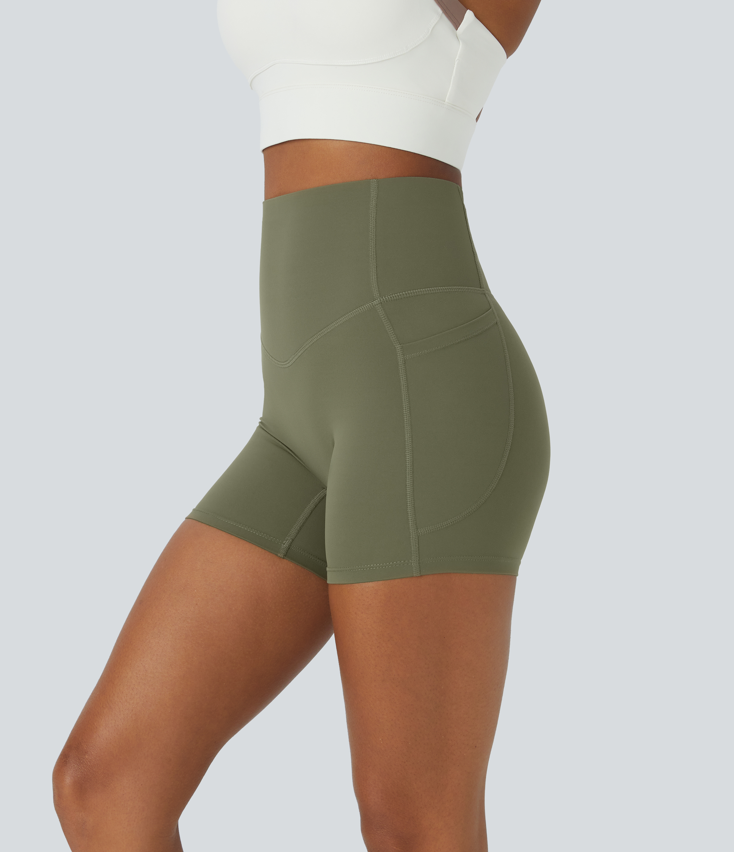 Halara UltraSculpt™ SoCinched High Waisted Tummy Control Side Pocket S