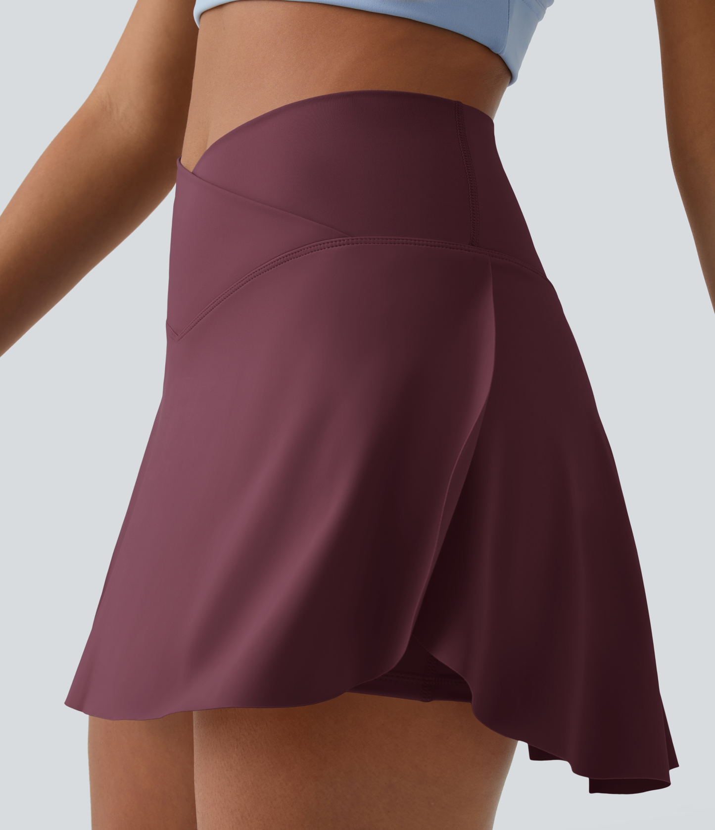 Airy Crossover 2-in-1 Side Pocket Cool Touch Mini Tennis Skirt-Lucid-UPF50+