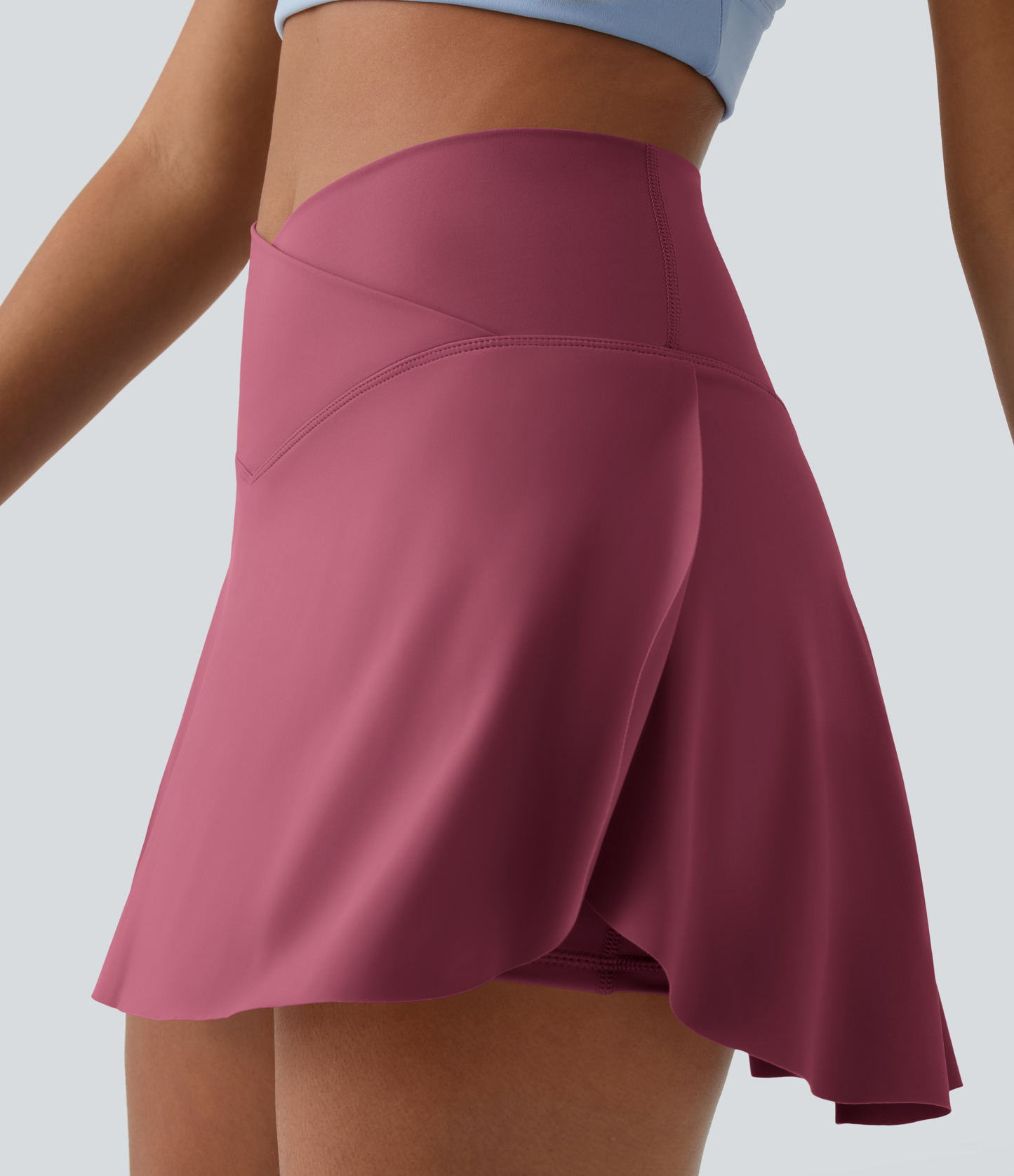 Airy Crossover 2-in-1 Side Pocket Cool Touch Mini Tennis Skirt-Lucid-UPF50+
