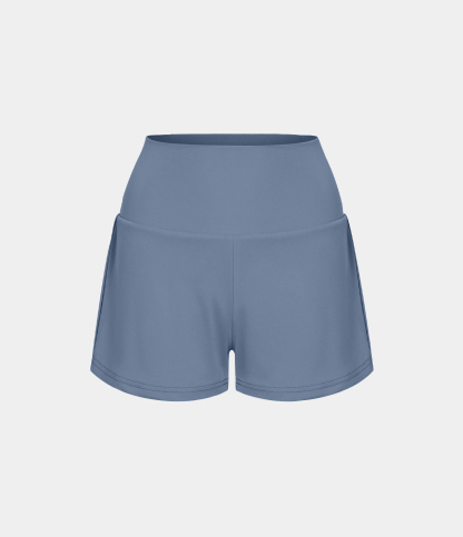 Airy Super High Waisted Cool Touch Yoga Shorts with Pockets