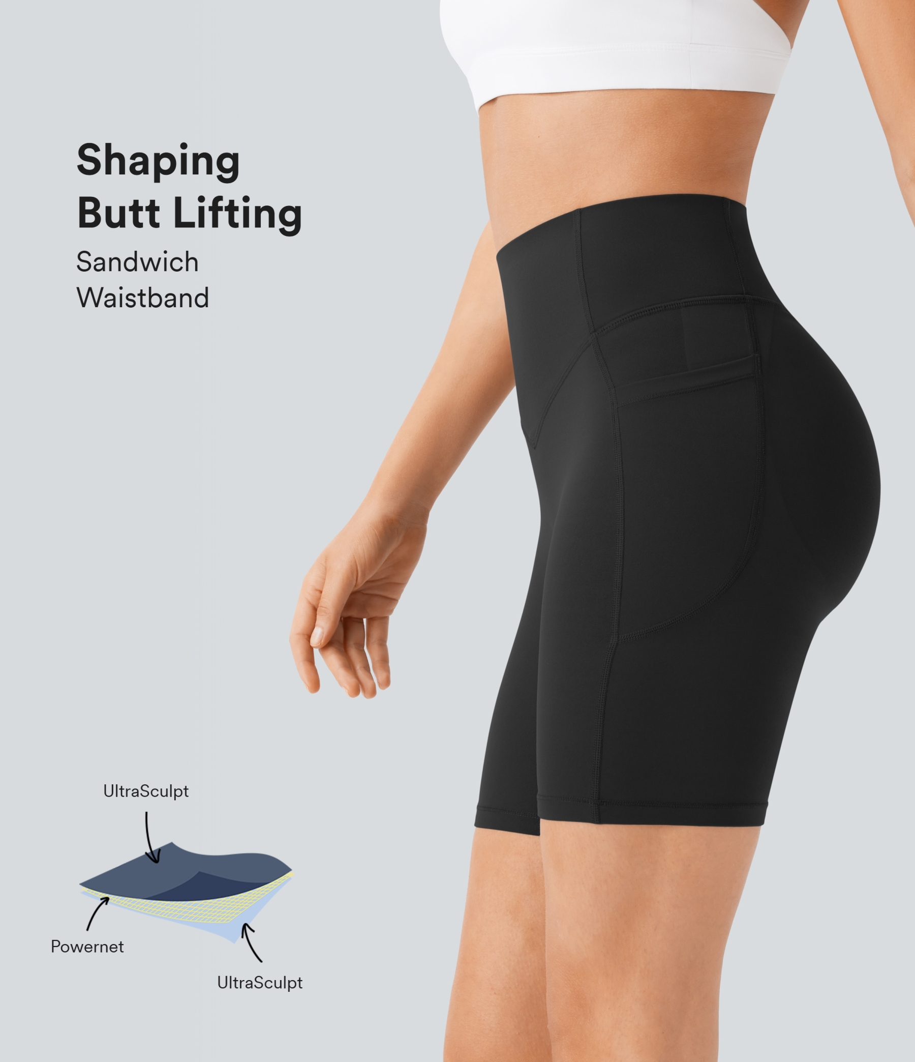 Halara UltraSculpt™ SoCinched High Waisted Scrunch Butt Lifting Tummy 