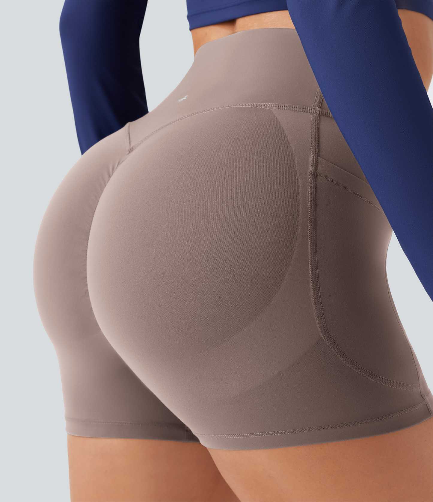 SoCinched High Waisted Scrunch Butt Lifting Tummy Control Pocket Shaping Workout Biker Shorts 3''