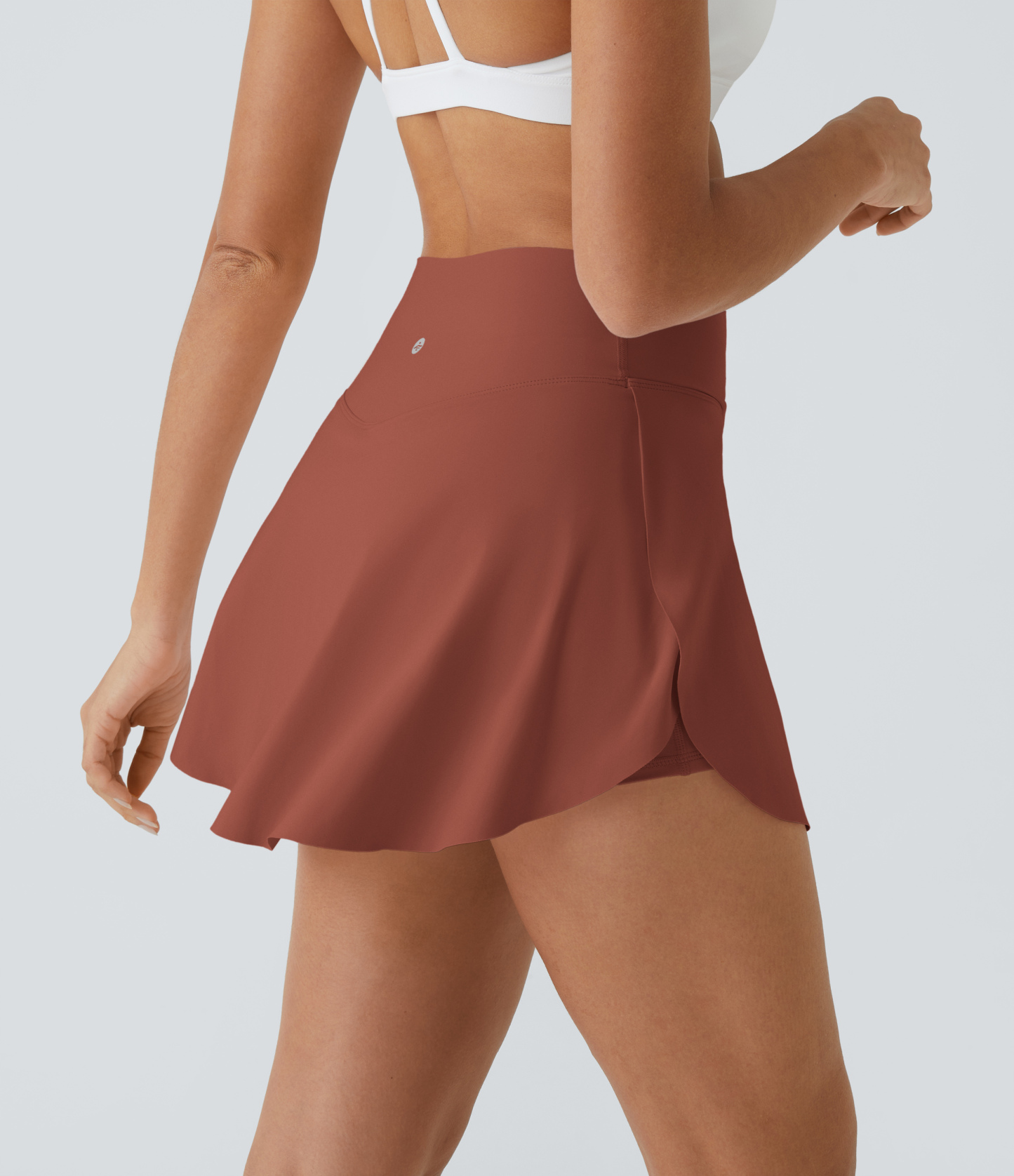 Airy Crossover Pocket 2-in-1 Cool Touch Tennis Skirt-Lucid-Longer Length-UPF50+