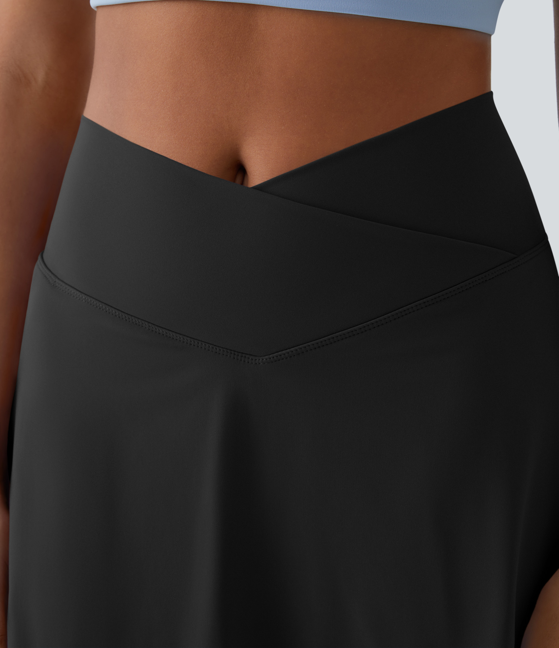 Airy Crossover 2-in-1 Side Pocket Cool Touch Mini Tennis Skirt-Lucid-UPF50+