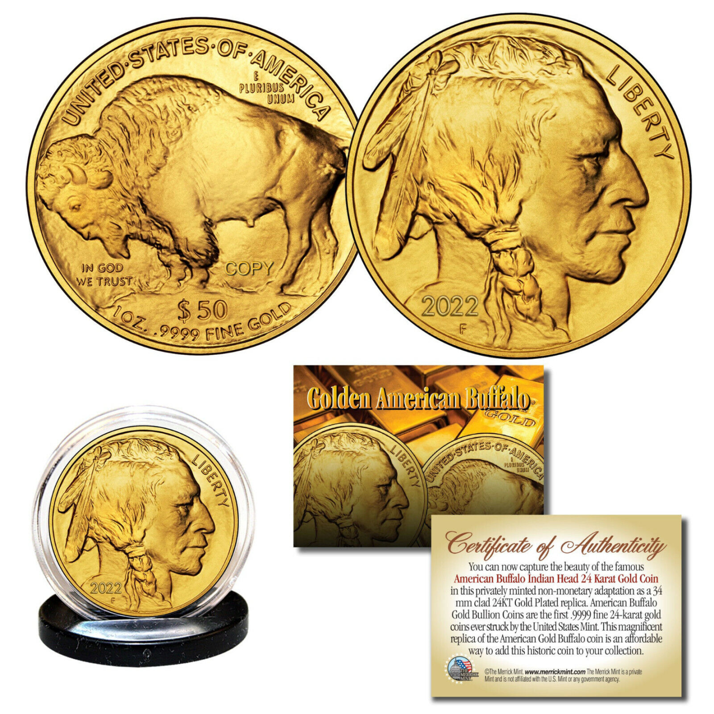 🪙American Gold Buffalo 1 oz $50 - BU Coin🦬 | A True American Classic