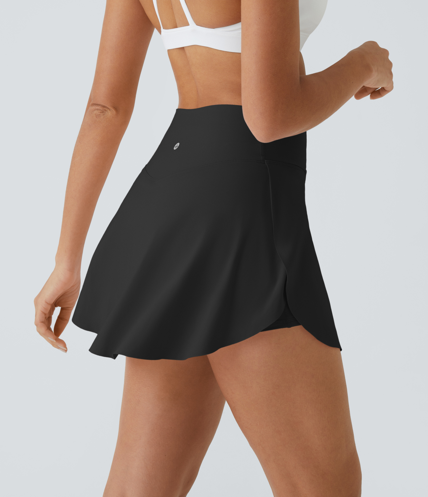 Airy Crossover Pocket 2-in-1 Cool Touch Tennis Skirt-Lucid-Longer Length-UPF50+