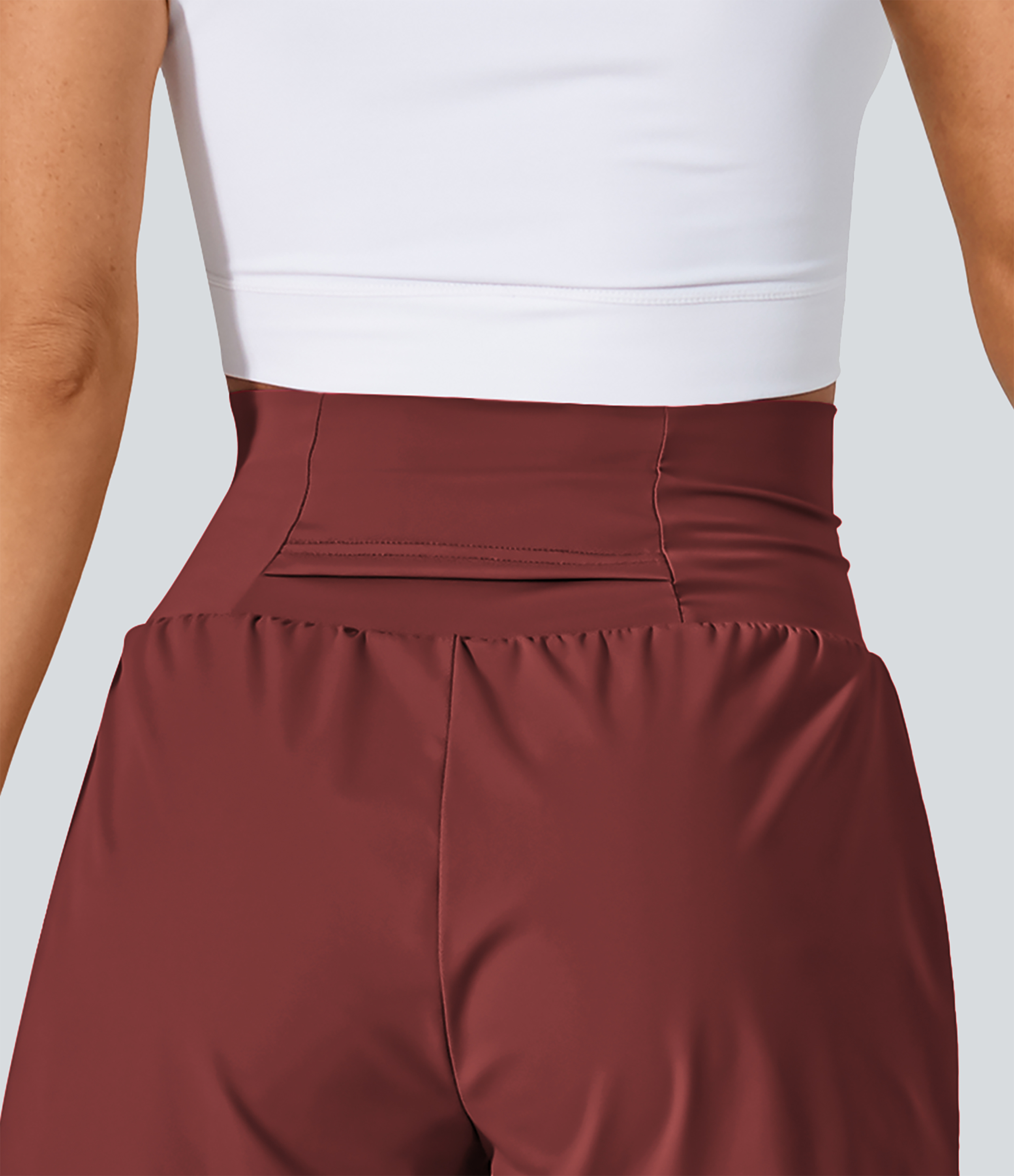 Airy Super High Waisted Cool Touch Yoga Shorts with Pockets
