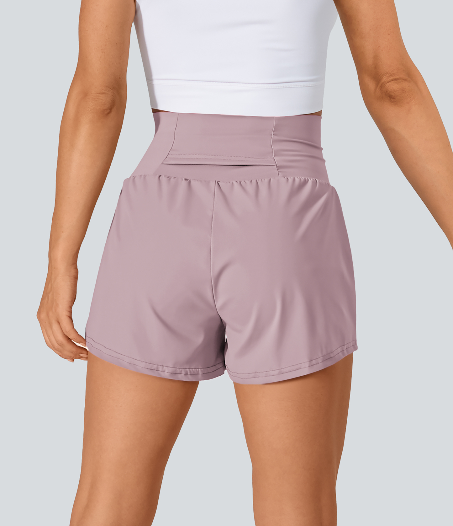 Airy Super High Waisted Cool Touch Yoga Shorts with Pockets