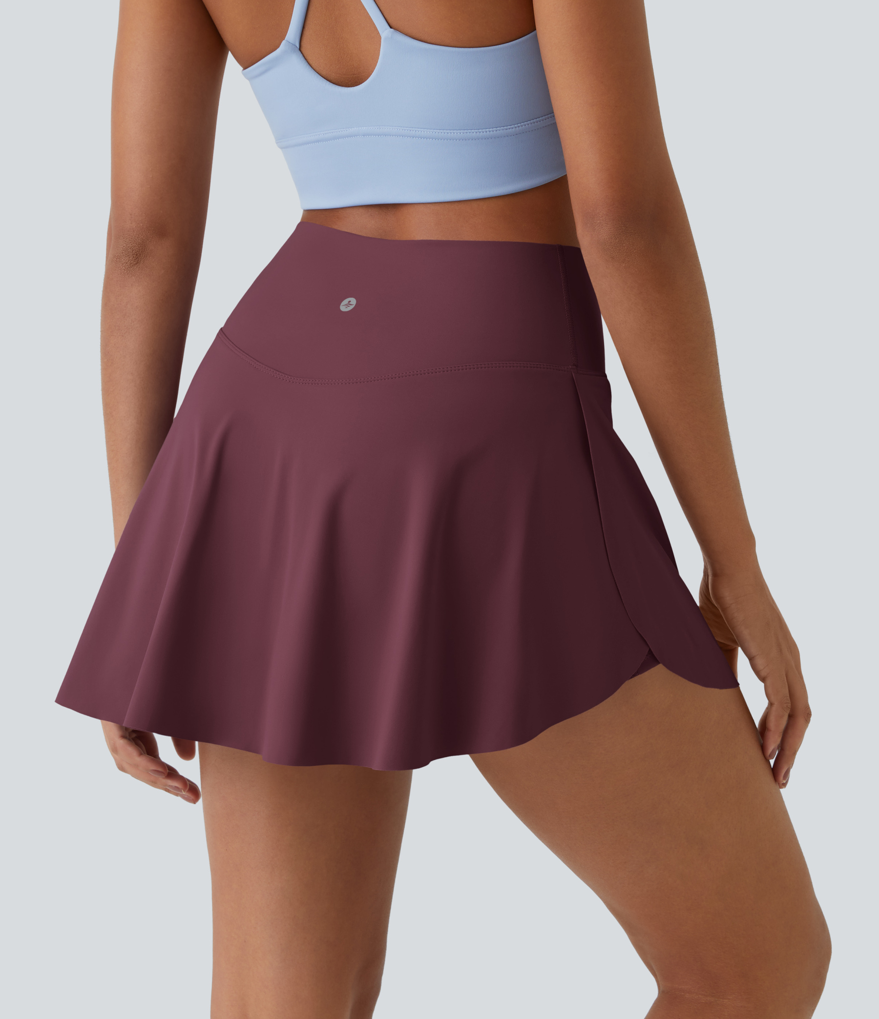 Airy Crossover 2-in-1 Side Pocket Cool Touch Mini Tennis Skirt-Lucid-UPF50+