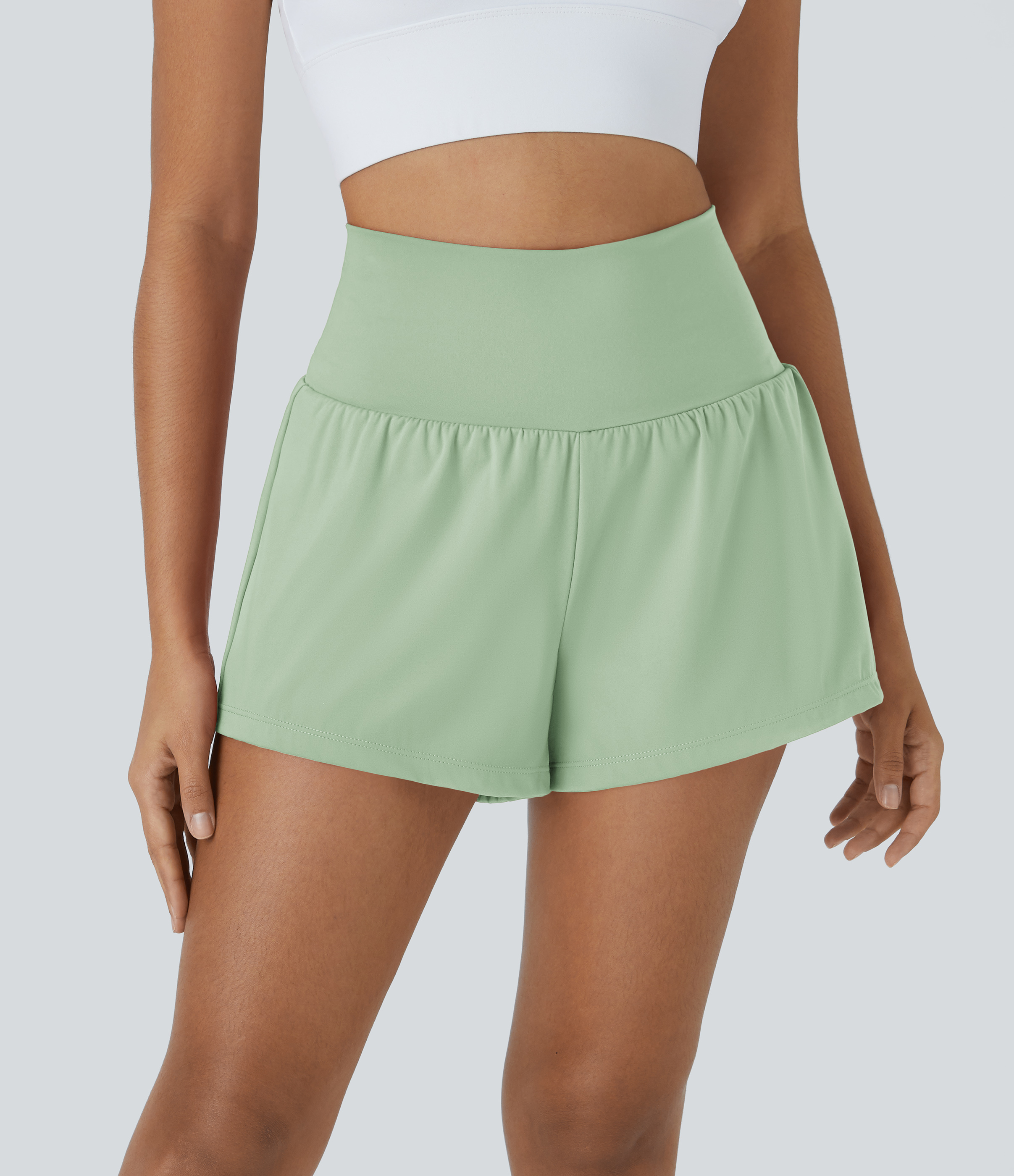 SoftlyZero™ Airy Super High Waisted Cool Touch Yoga Shorts with Pocket