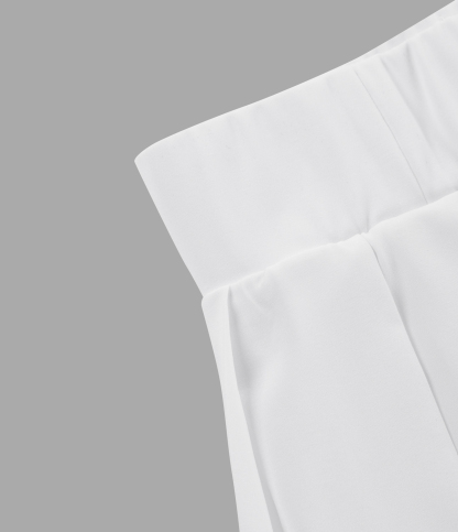 High Waisted Pleated 2-in-1 Pocket Adjustable Buckle Micro Mini Quick Dry Casual Skirt