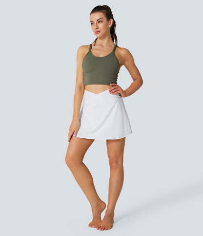 Airy Crossover 2-in-1 Side Pocket Cool Touch Mini Tennis Skirt-Lucid-UPF50+