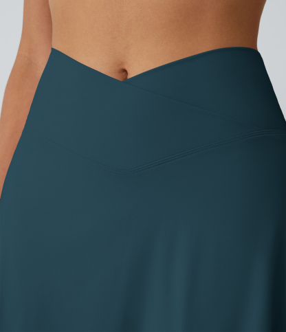 Airy Crossover Pocket 2-in-1 Cool Touch Tennis Skirt-Lucid-Longer Length-UPF50+