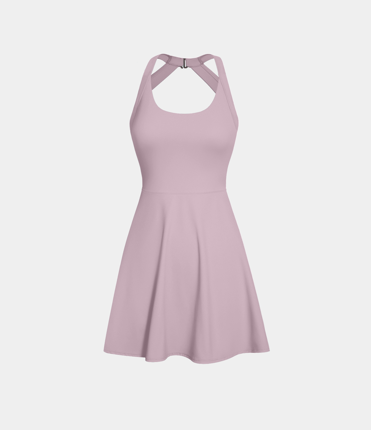Airy Backless Twisted Cool Touch Dance Active Dress-Easy Peezy Edition