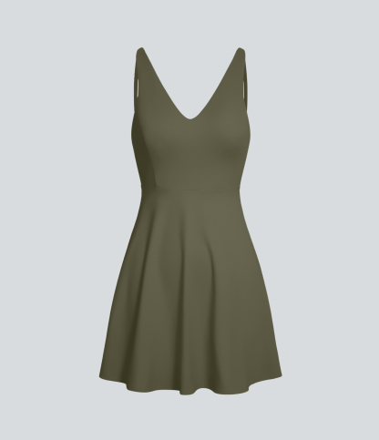 Plush 2-Piece Pocket Dance Active Dress