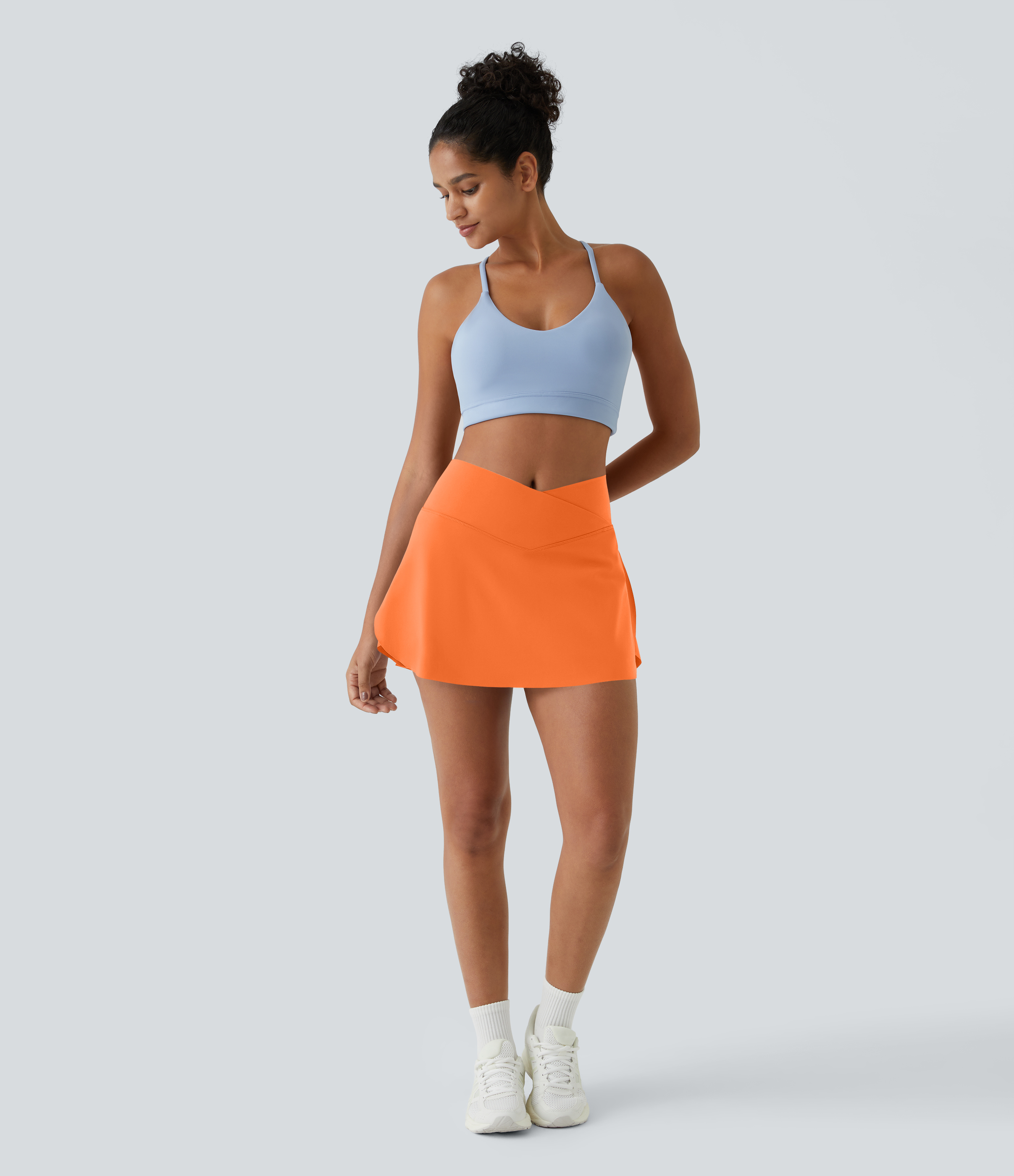 Airy Crossover 2-in-1 Side Pocket Cool Touch Mini Tennis Skirt-Lucid-UPF50+