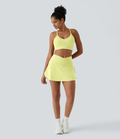 Airy Crossover 2-in-1 Side Pocket Cool Touch Mini Tennis Skirt-Lucid-UPF50+