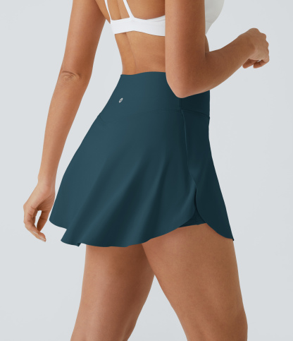 Airy Crossover Pocket 2-in-1 Cool Touch Tennis Skirt-Lucid-Longer Length-UPF50+