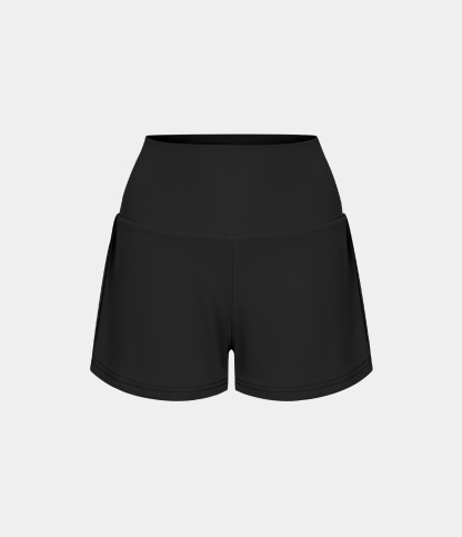Airy Super High Waisted Cool Touch Yoga Shorts with Pockets