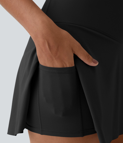 Airy Crossover 2-in-1 Side Pocket Cool Touch Mini Tennis Skirt-Lucid-UPF50+