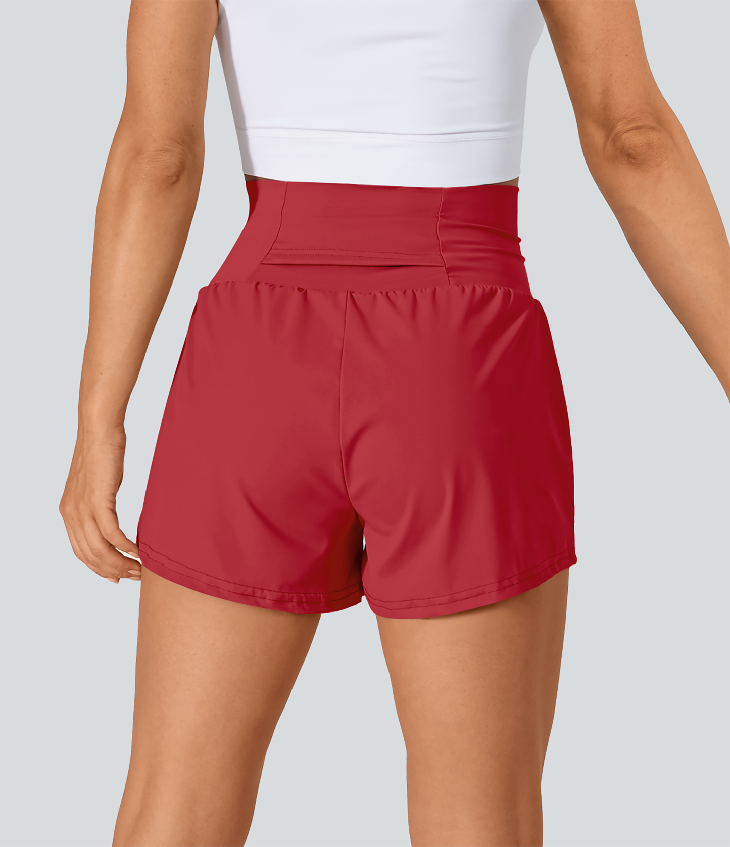 Airy Super High Waisted Cool Touch Yoga Shorts with Pockets