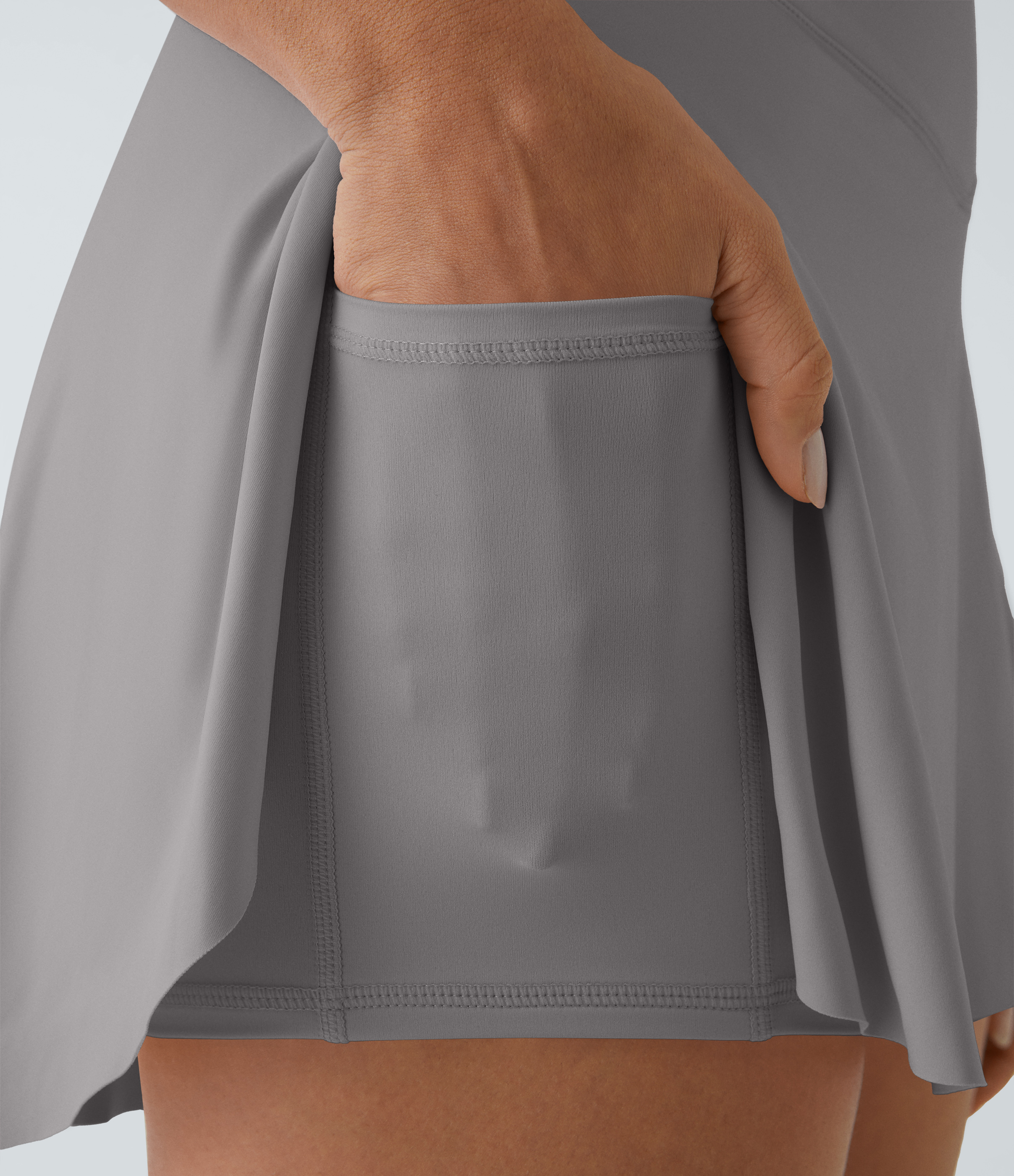 Airy Crossover Pocket 2-in-1 Cool Touch Tennis Skirt-Lucid-Longer Length-UPF50+