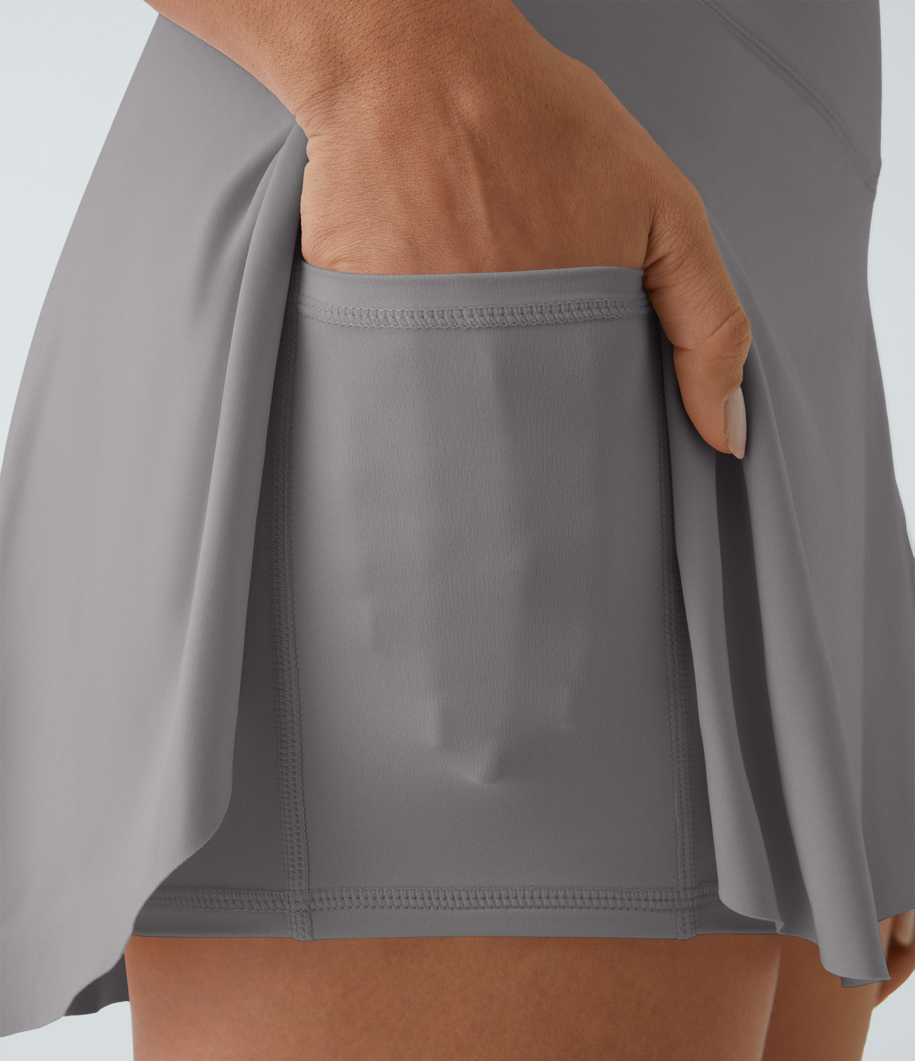 Airy Crossover Pocket 2-in-1 Cool Touch Tennis Skirt-Lucid-Longer Length-UPF50+