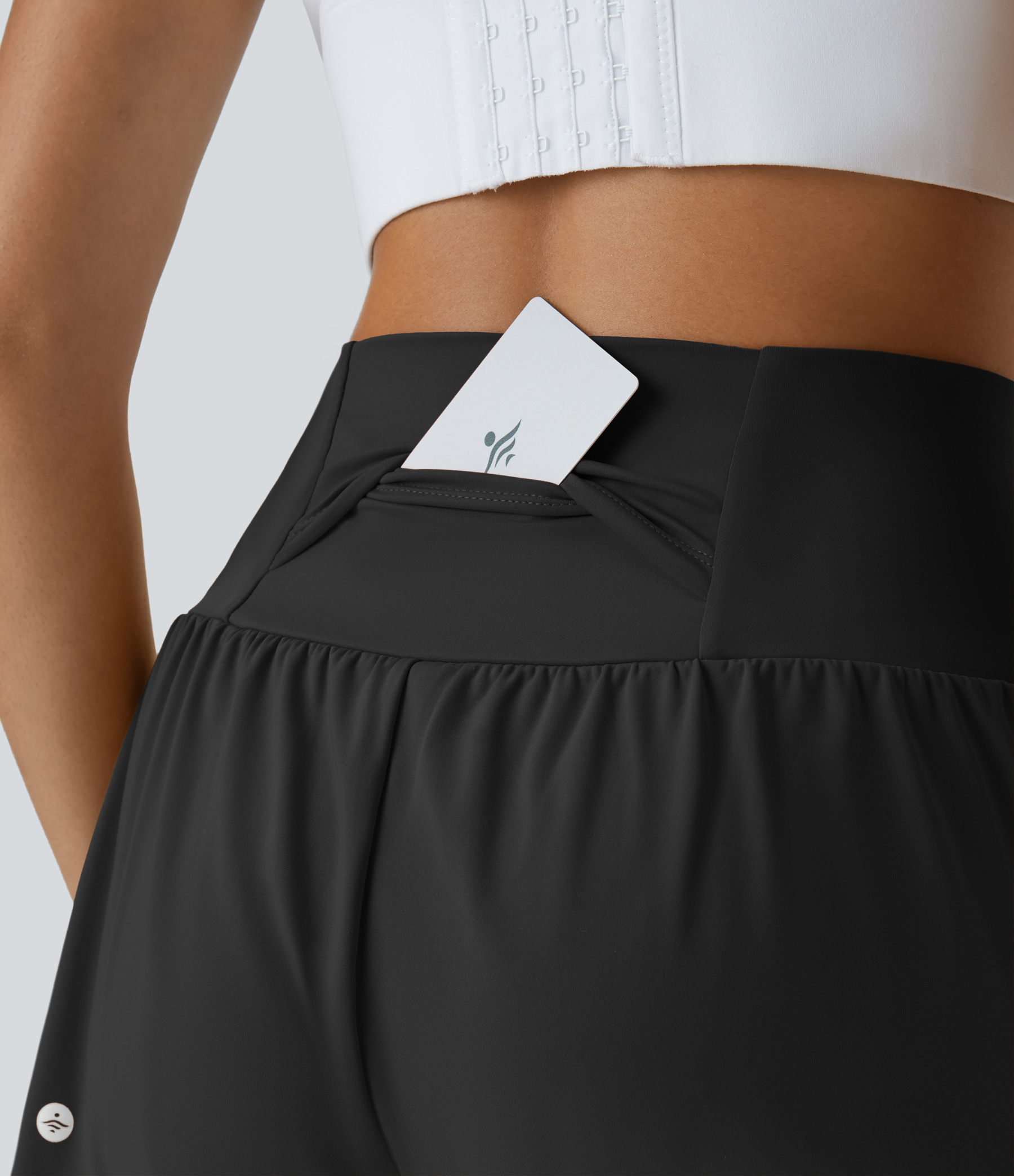 Airy Super High Waisted Cool Touch Yoga Shorts with Pockets