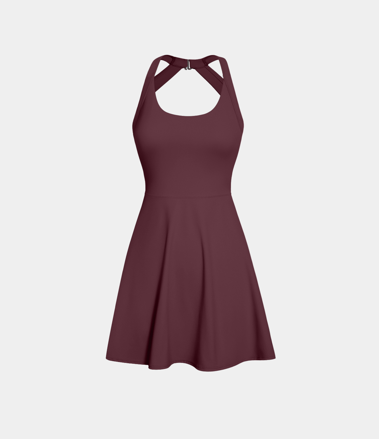 Airy Backless Twisted Cool Touch Dance Active Dress-Easy Peezy Edition