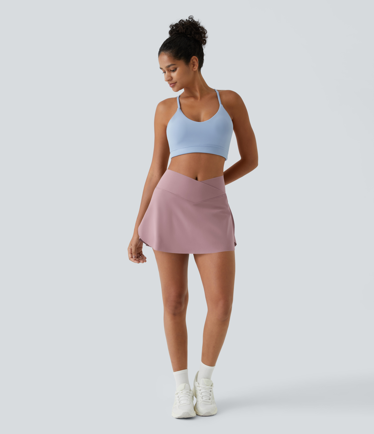 Airy Crossover 2-in-1 Side Pocket Cool Touch Mini Tennis Skirt-Lucid-UPF50+