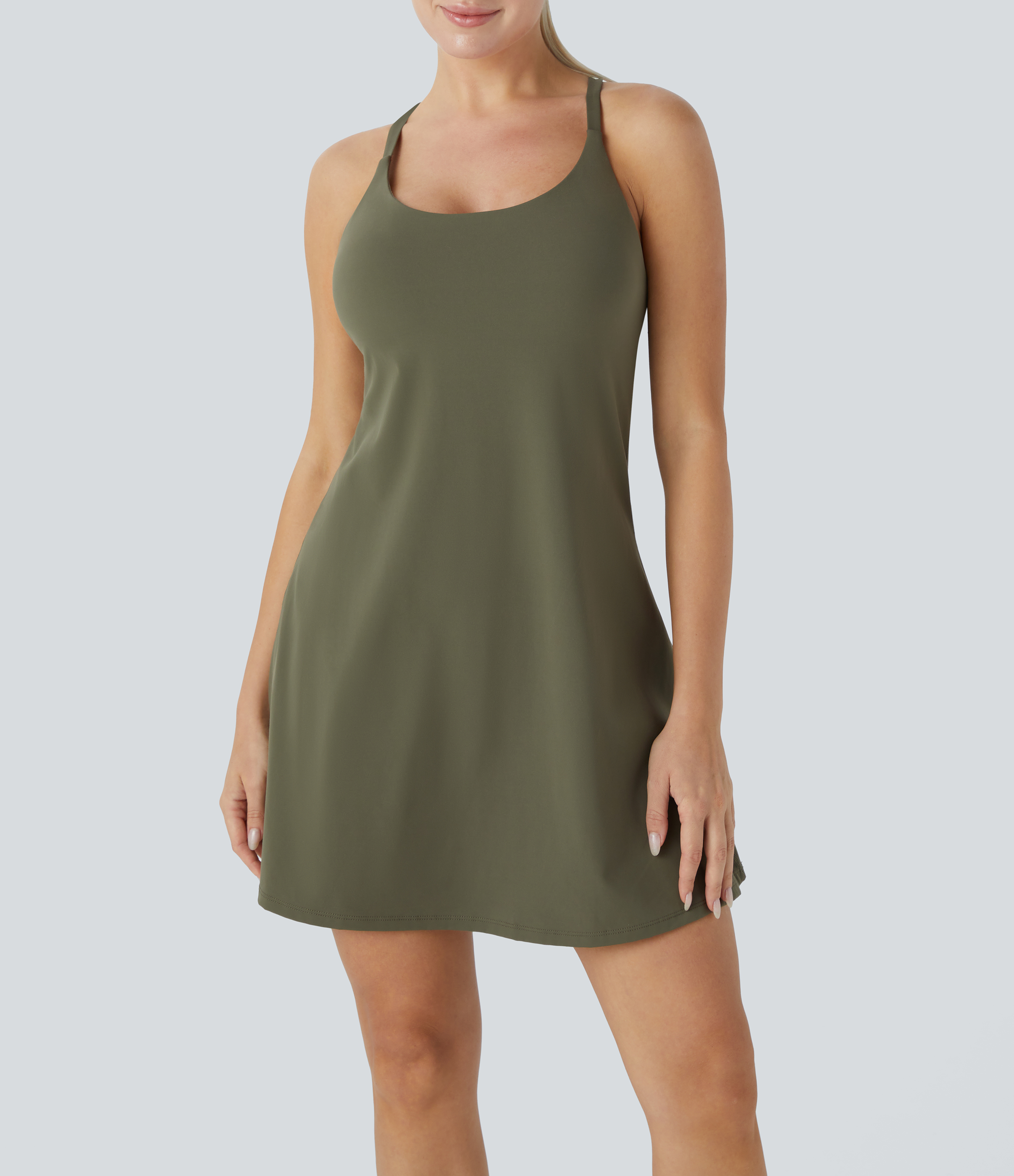 Plush 2-in-1 Pocket Mini Active Dress-D/DD/DDD/F Cups