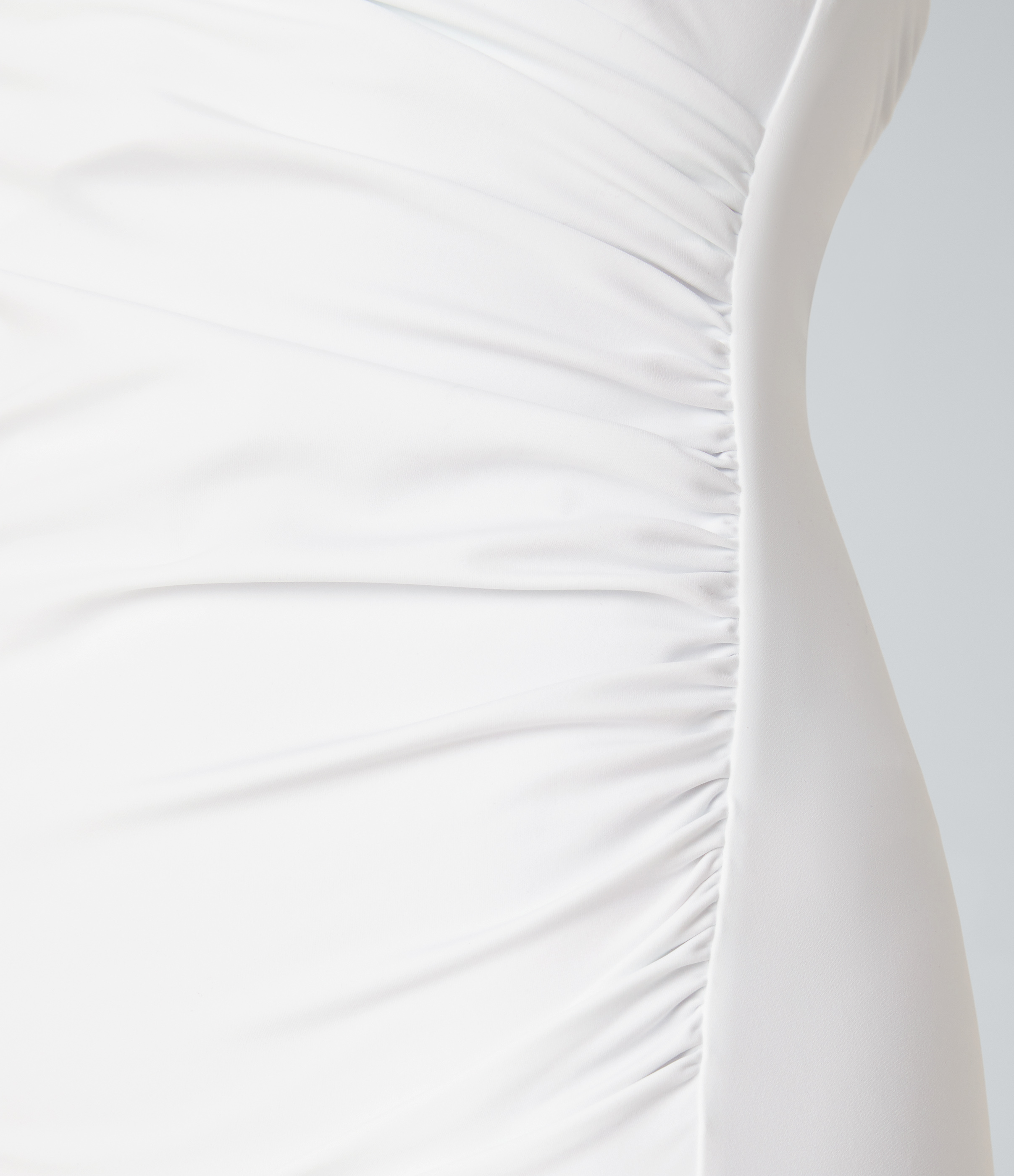 Airy Crossover Ruched Lace Up Bodycon Cool Touch Dress-UPF50+