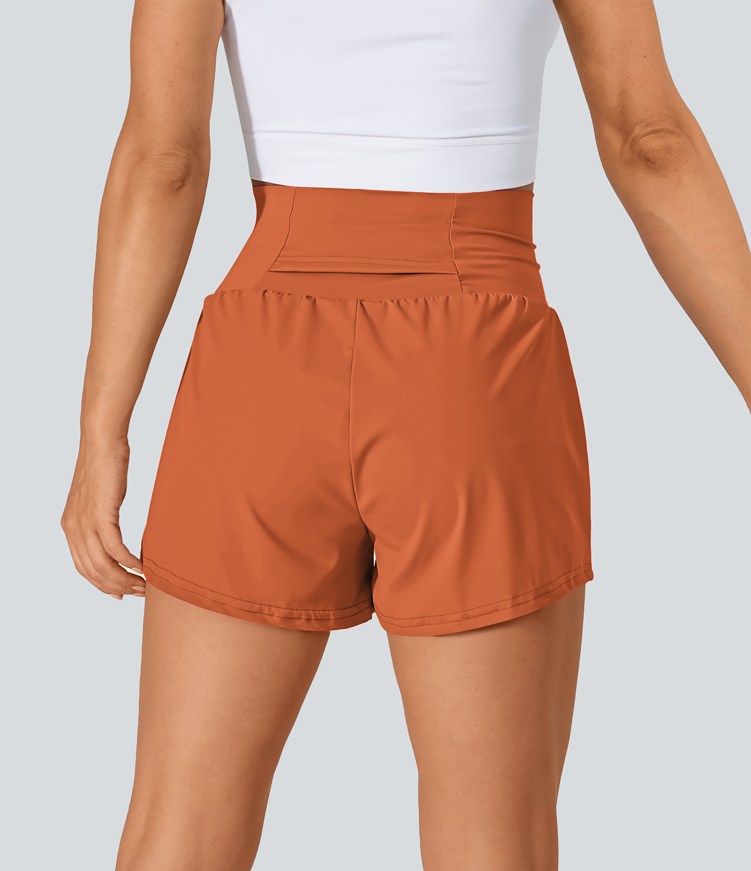 Airy Super High Waisted Cool Touch Yoga Shorts with Pockets