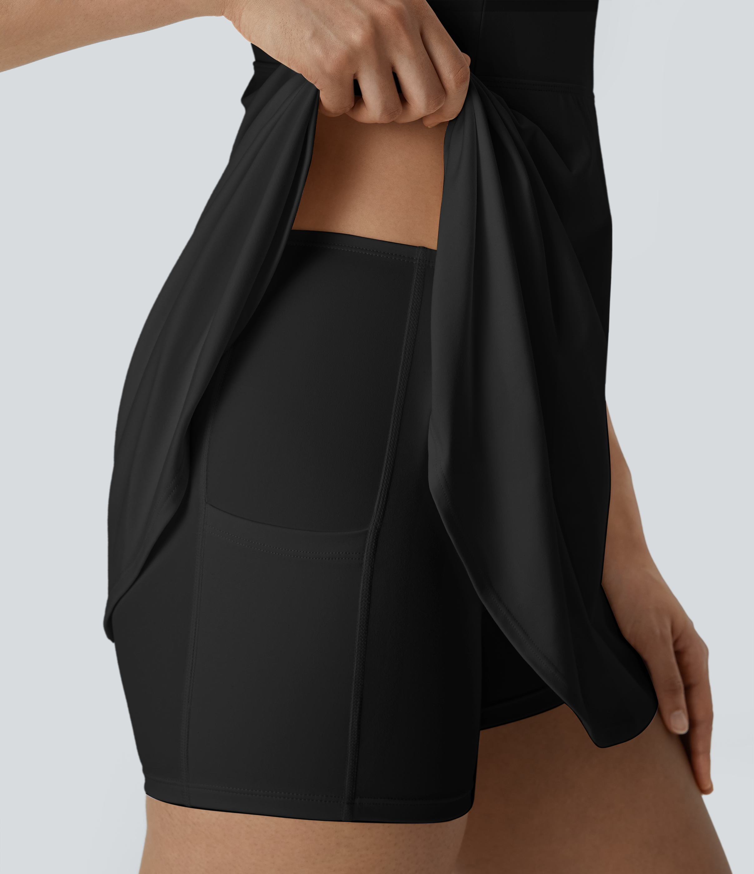 Plush 2-Piece Pocket Dance Active Dress