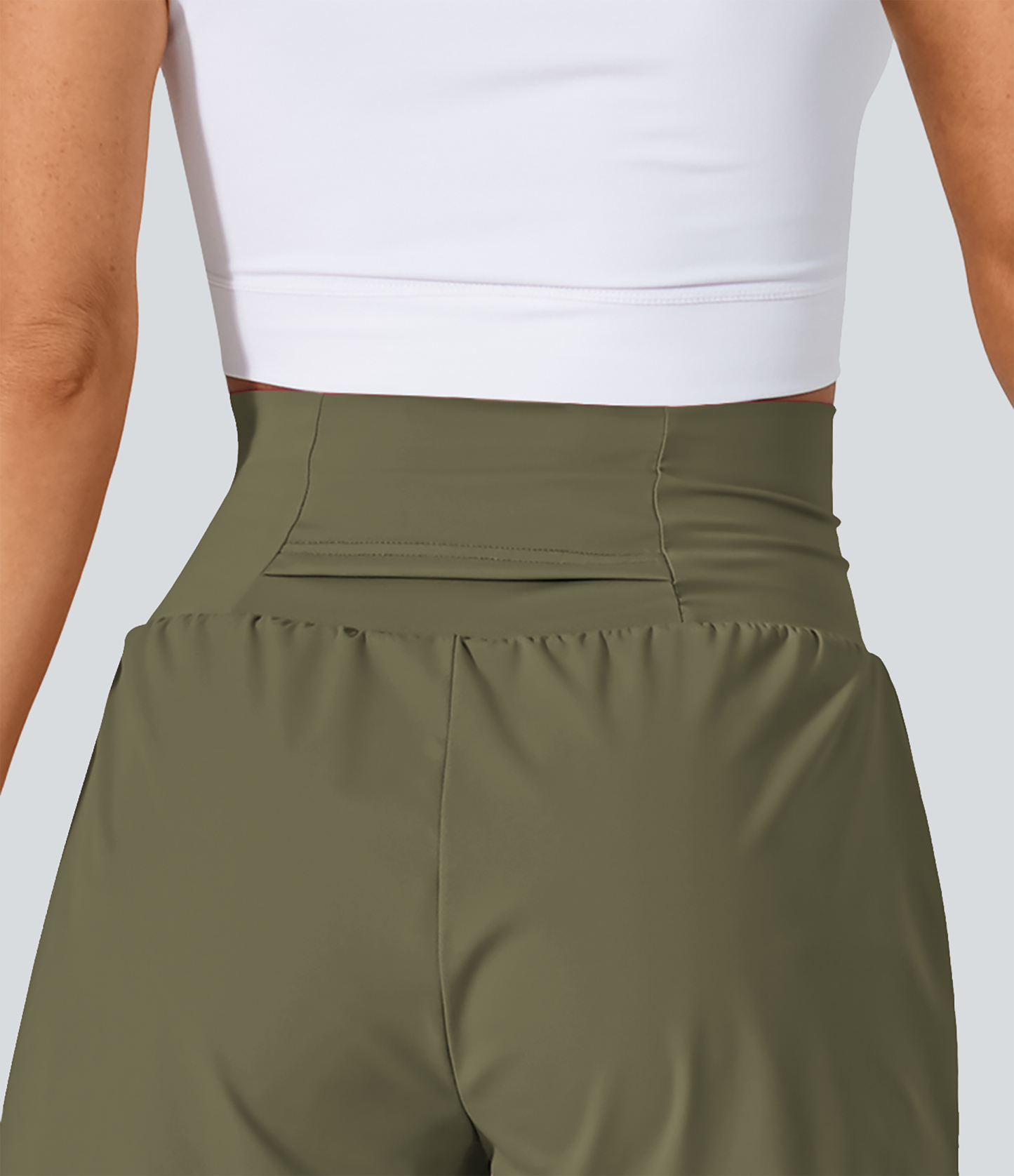 Airy Super High Waisted Cool Touch Yoga Shorts with Pockets