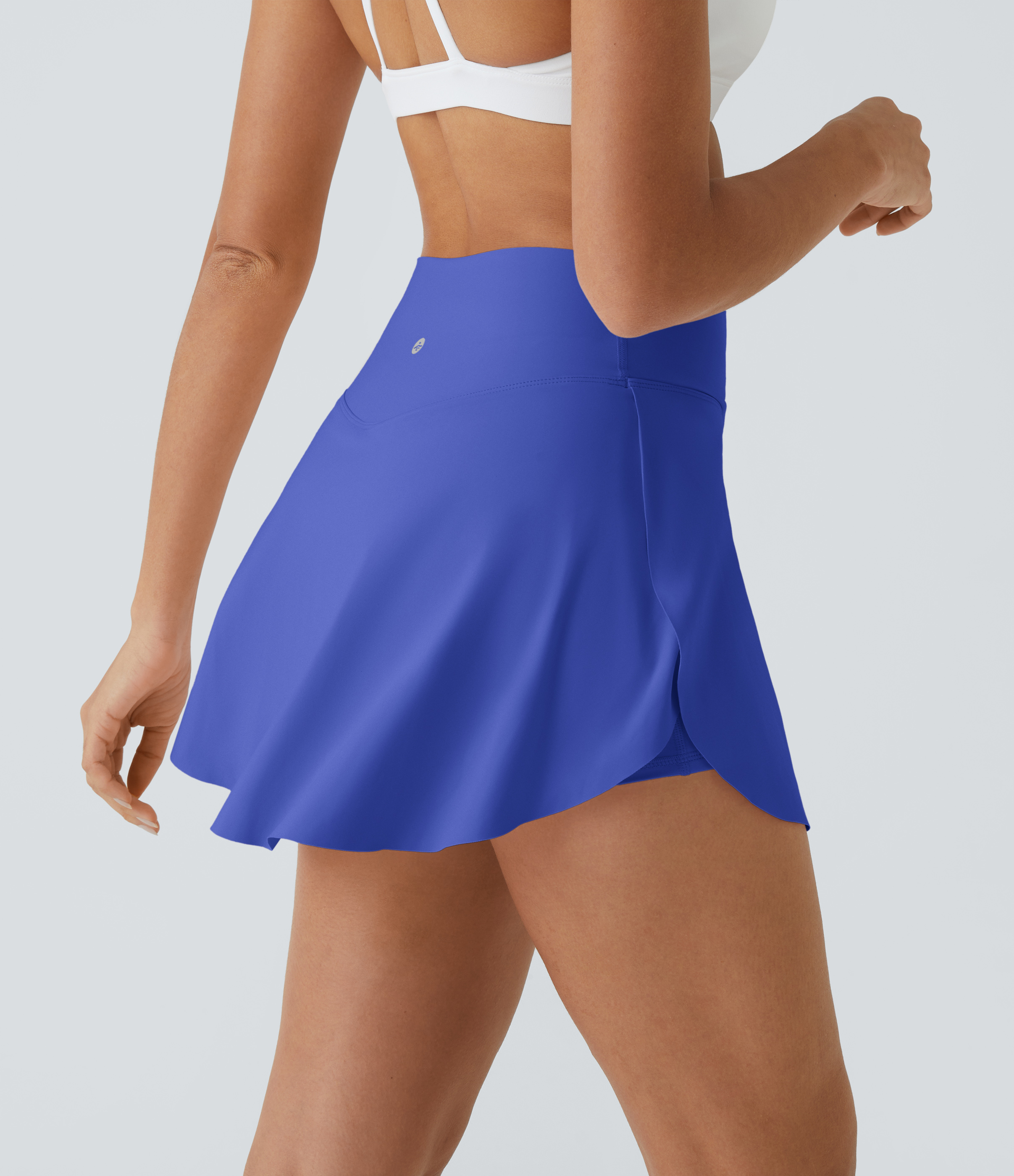 Airy Crossover Pocket 2-in-1 Cool Touch Tennis Skirt-Lucid-Longer Length-UPF50+