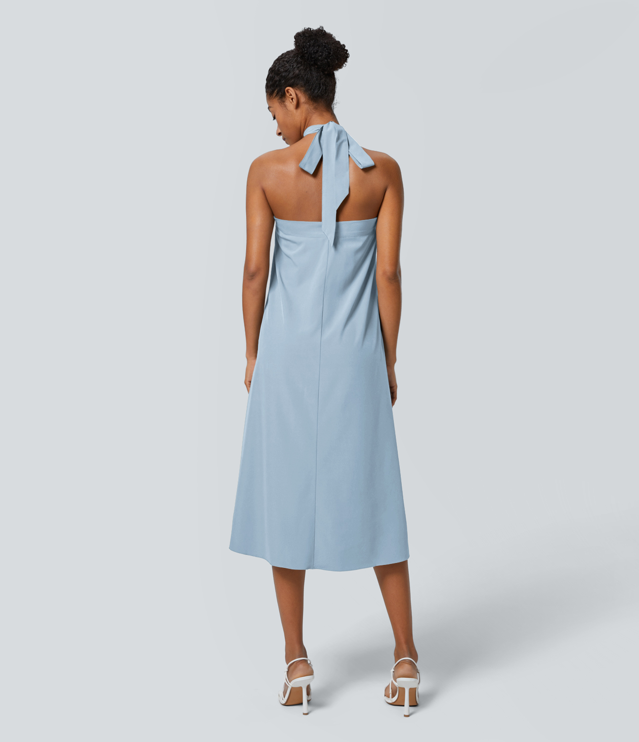 High Waisted Wrapped Tie Back Quick Dry Skirt