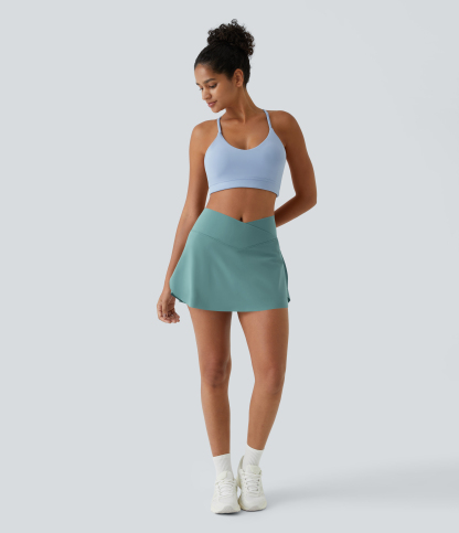 Airy Crossover 2-in-1 Side Pocket Cool Touch Mini Tennis Skirt-Lucid-UPF50+