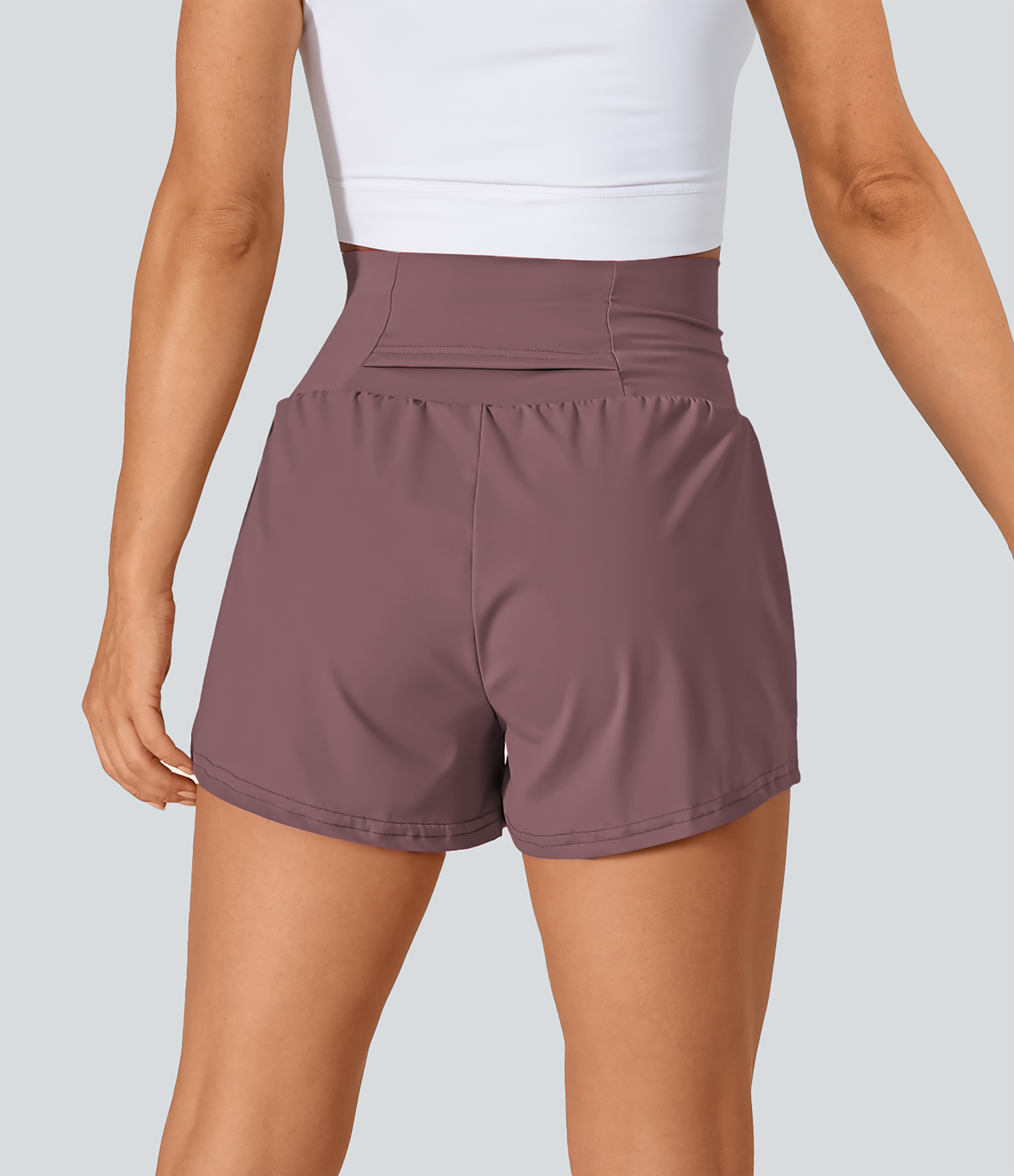 Airy Super High Waisted Cool Touch Yoga Shorts with Pockets