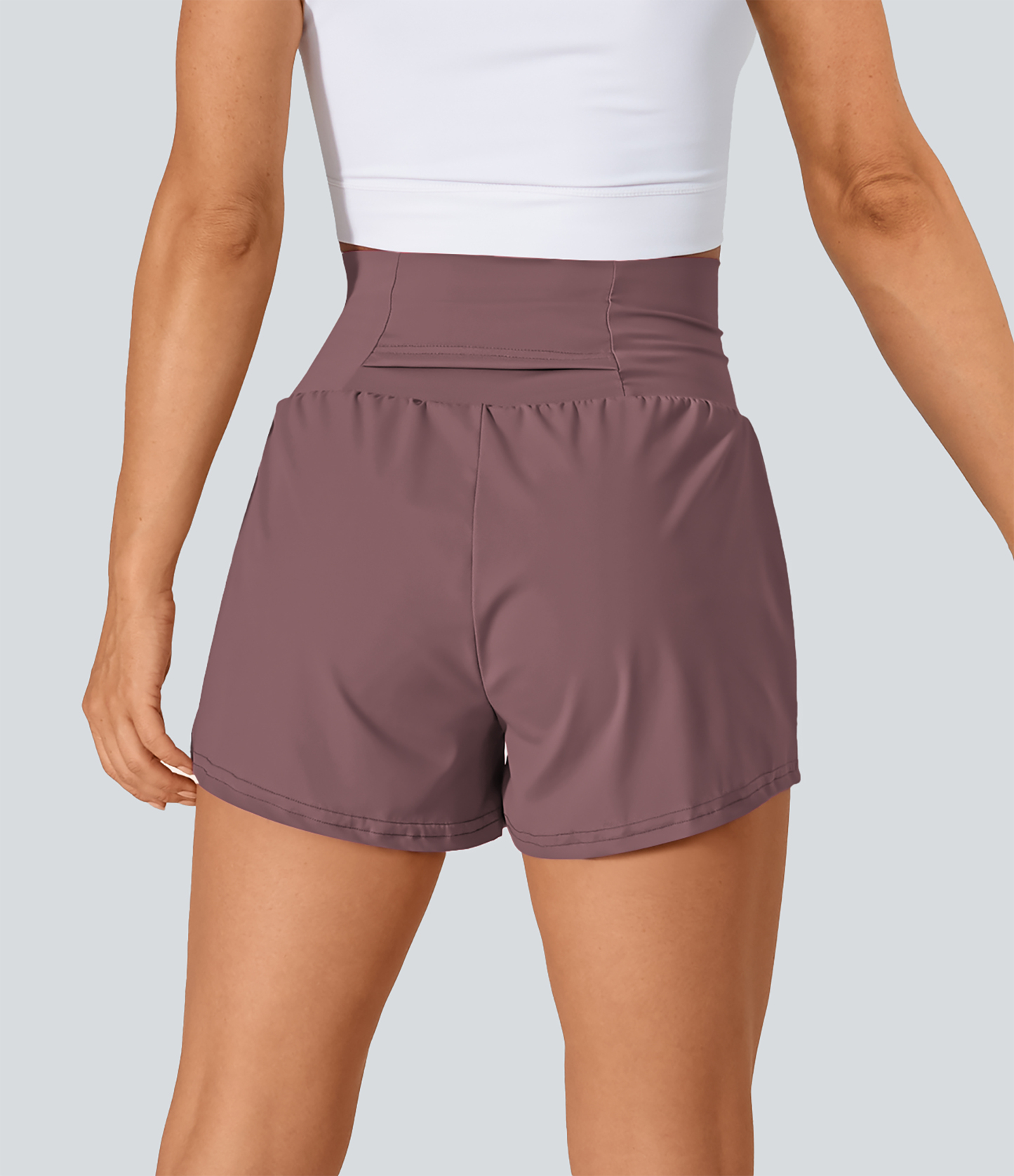 Airy Super High Waisted Cool Touch Yoga Shorts with Pockets