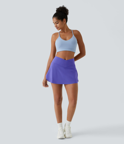 Airy Crossover 2-in-1 Side Pocket Cool Touch Mini Tennis Skirt-Lucid-UPF50+