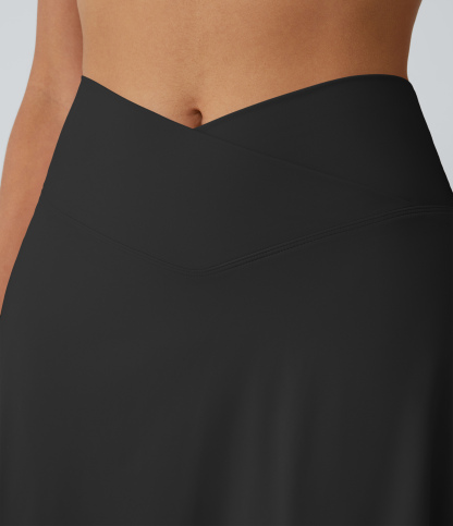 Airy Crossover Pocket 2-in-1 Cool Touch Tennis Skirt-Lucid-Longer Length-UPF50+