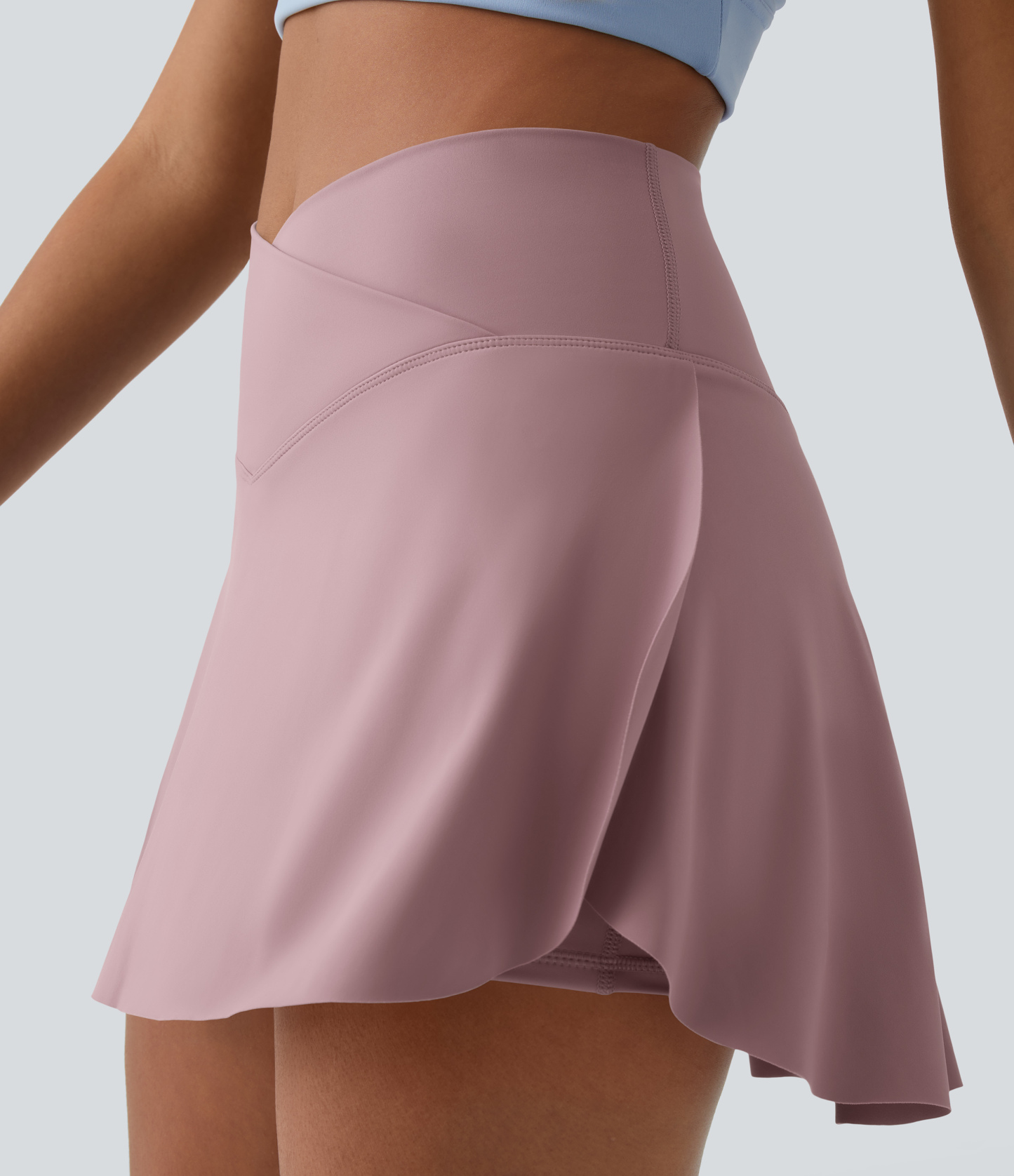 Airy Crossover 2-in-1 Side Pocket Cool Touch Mini Tennis Skirt-Lucid-UPF50+