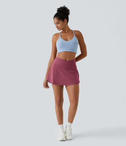 Airy Crossover 2-in-1 Side Pocket Cool Touch Mini Tennis Skirt-Lucid-UPF50+