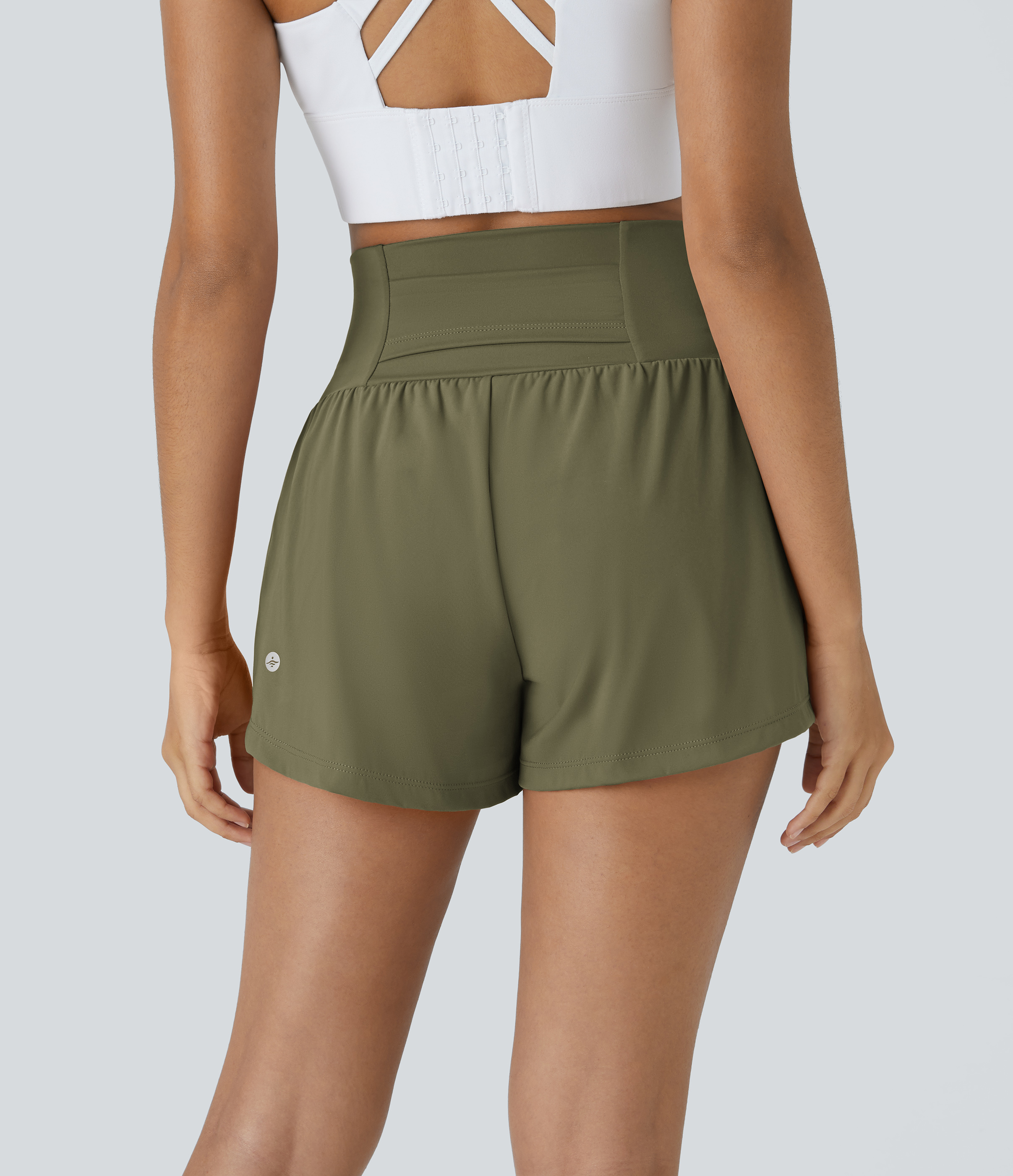 Airy Super High Waisted Cool Touch Yoga Shorts with Pockets
