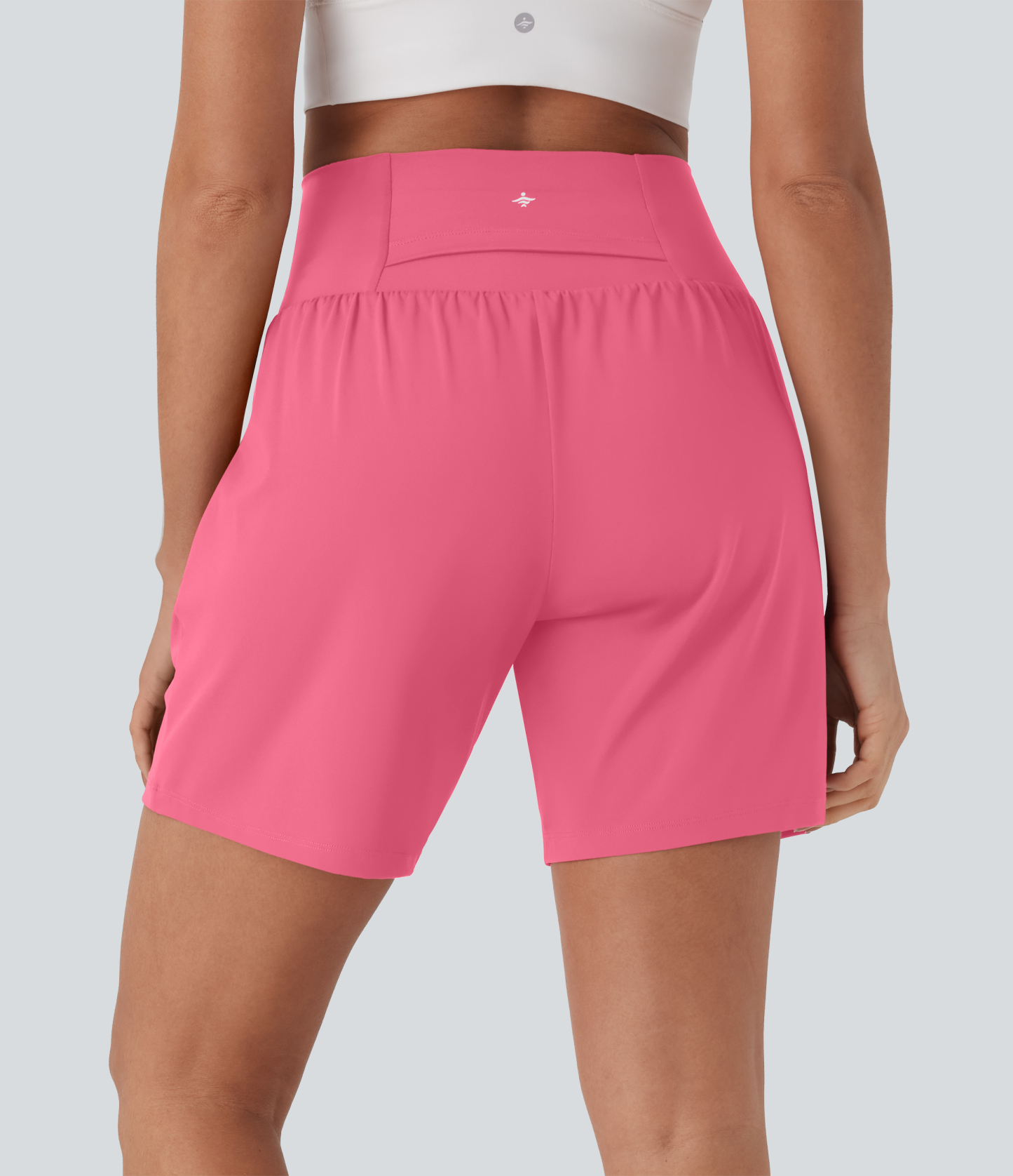 Airy Super High Waisted 2-in-1 Cool Touch Yoga Shorts 7" with Pockets