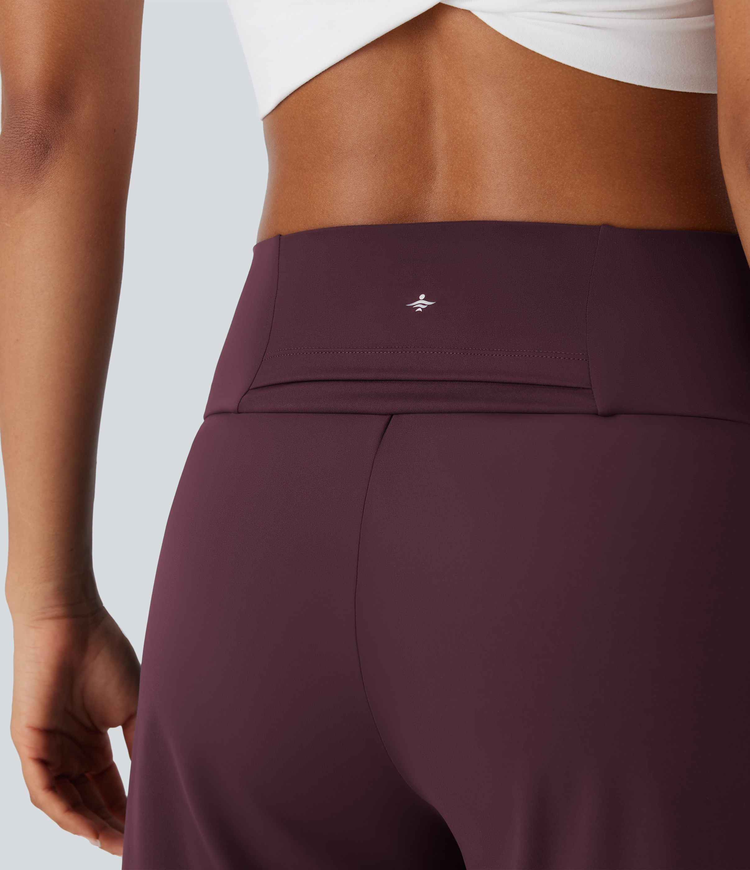 Airy High Waisted Pockets Cool Touch Yoga Bermuda Shorts