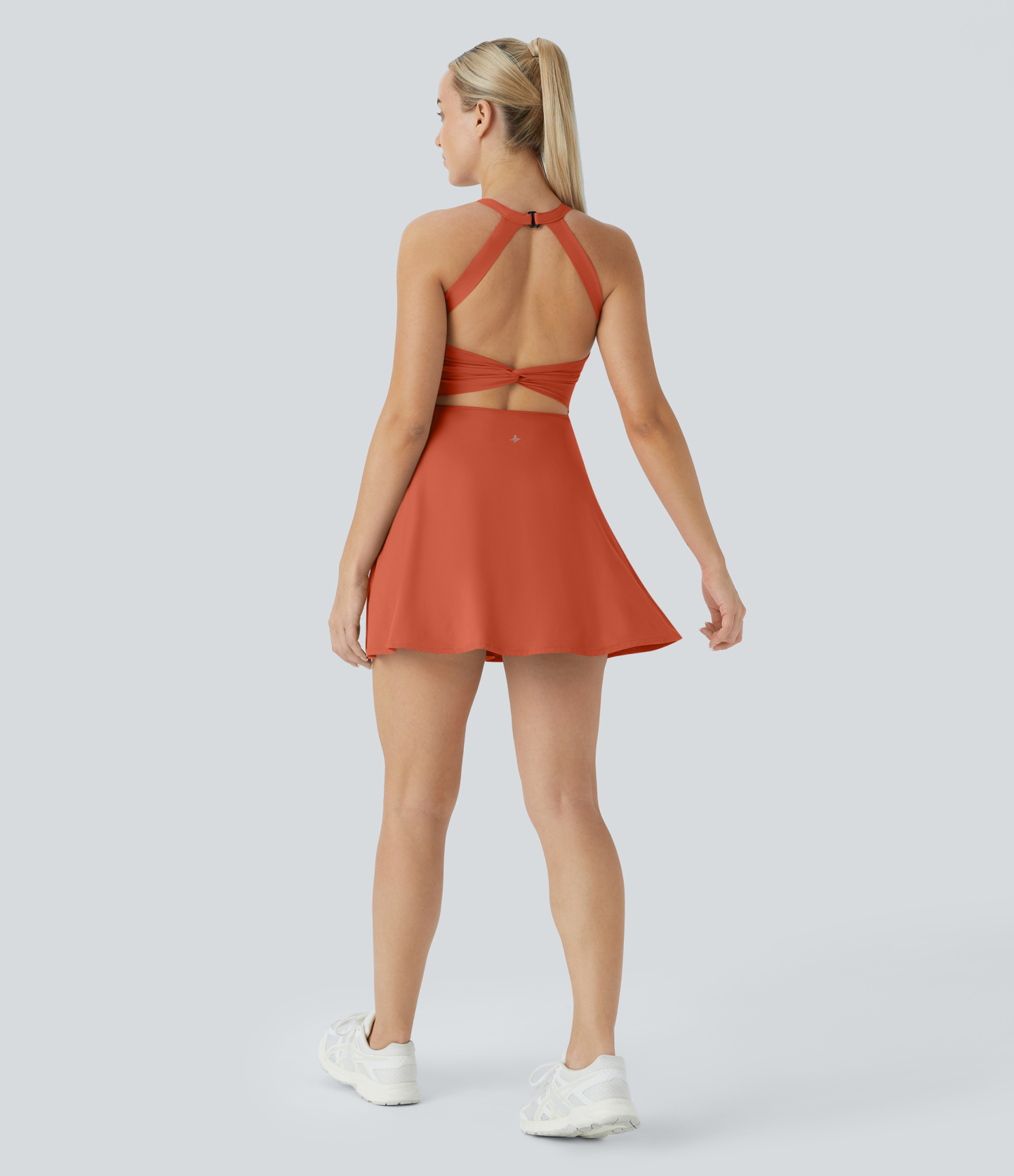 Airy Backless Twisted Cool Touch Dance Active Dress-Easy Peezy Edition