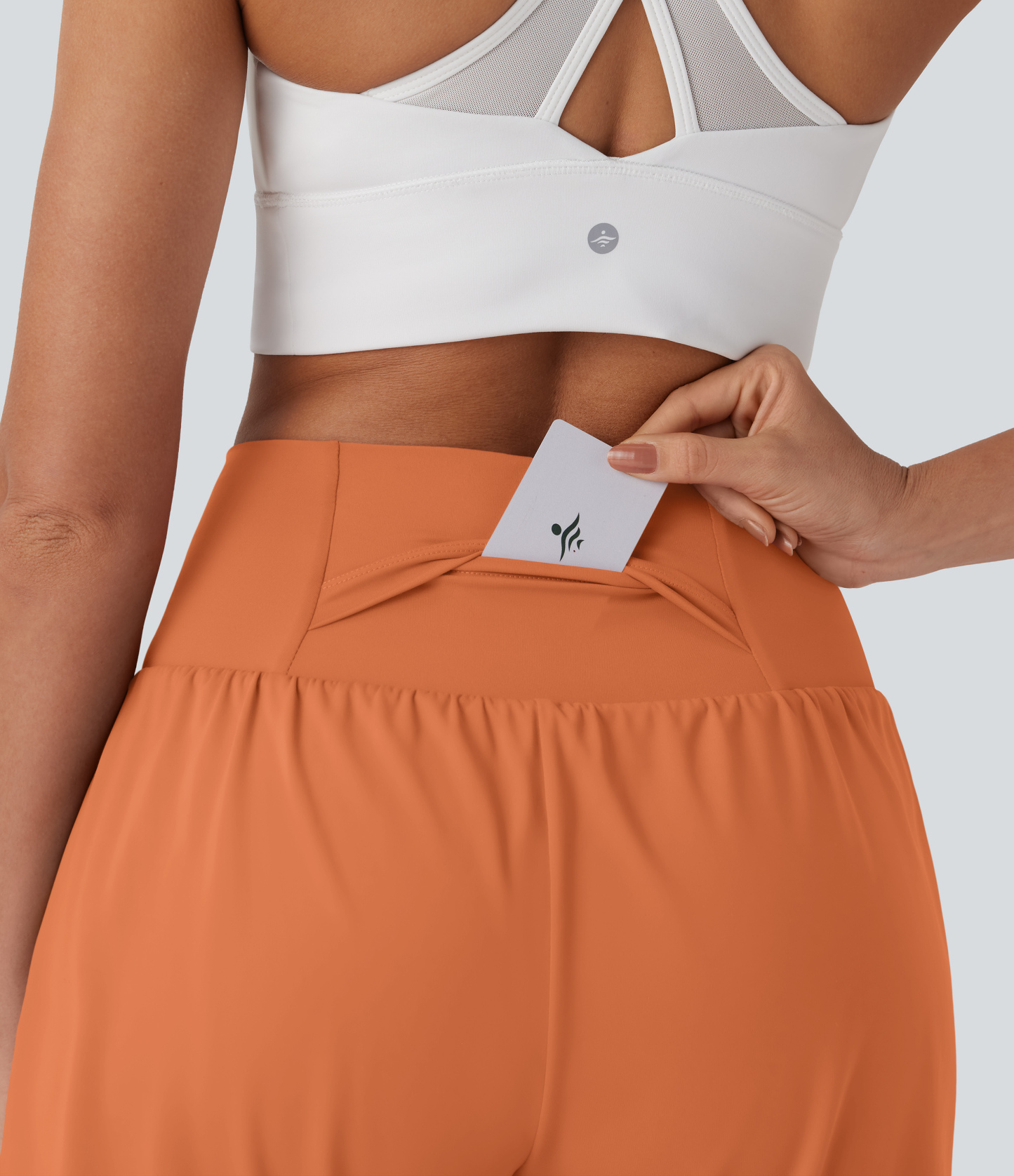 Airy Super High Waisted 2-in-1 Cool Touch Yoga Shorts 7" with Pockets