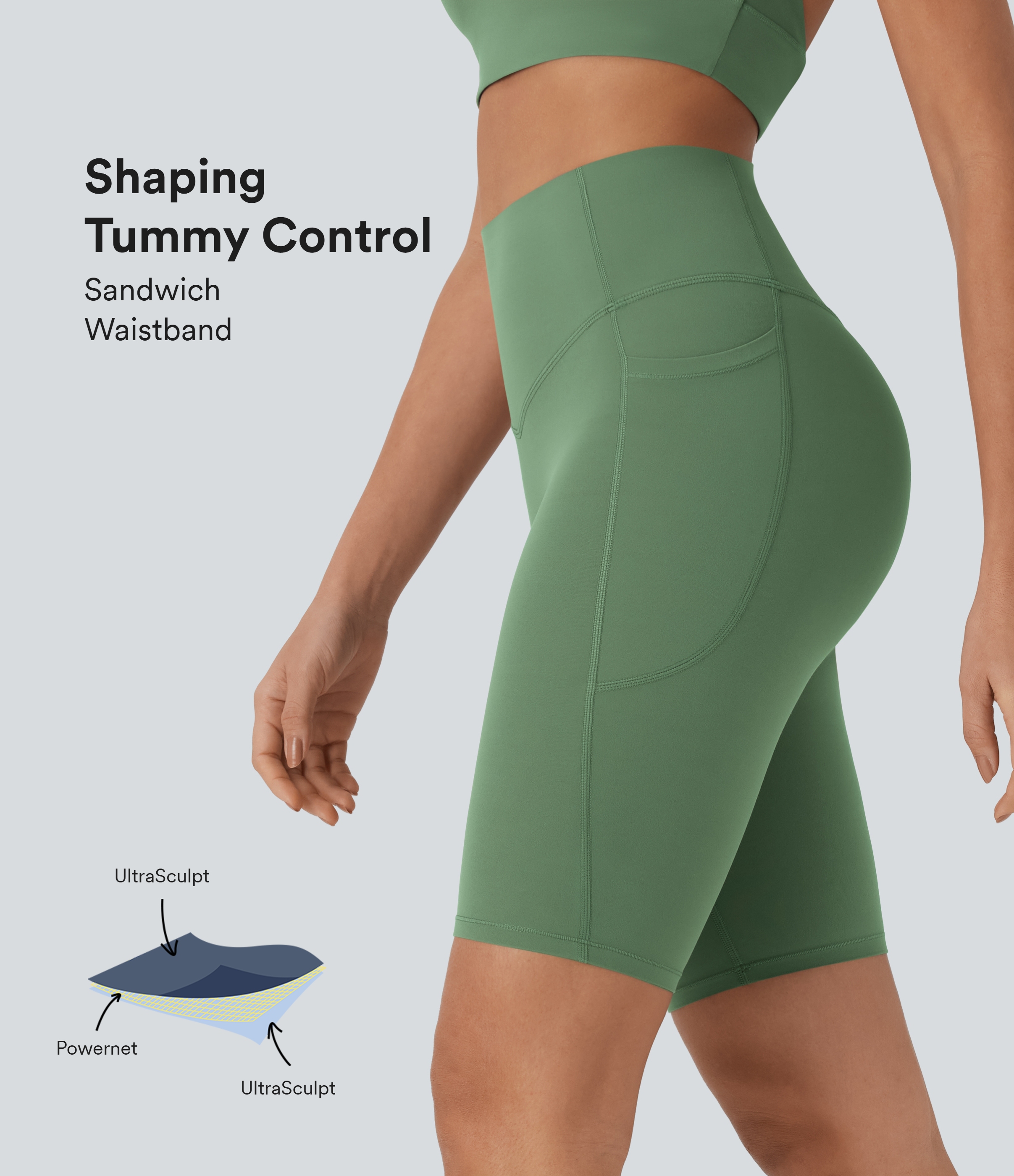 Halara UltraSculpt™ SoCinched High Waisted Tummy Control Pocket Shapin